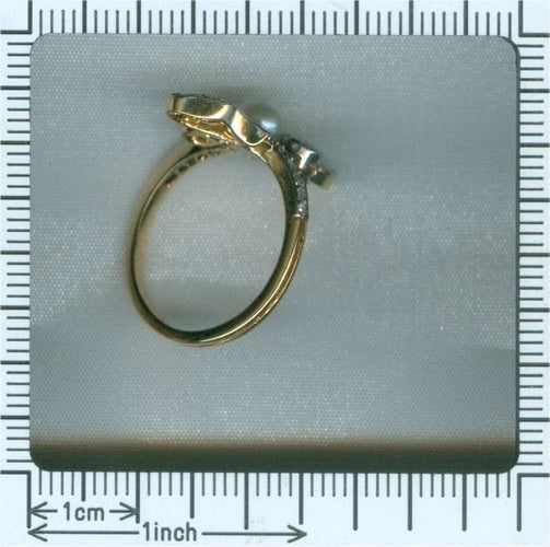Bague 56 L'amour mêlé à l'histoire : la bague de fiançailles Belle Époque 58 Facettes 18054-0231