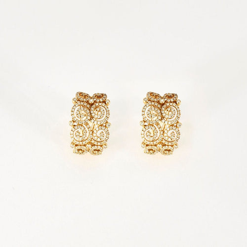 Boucles d'oreilles Boucles d'oreilles Torsade Diamants 58 Facettes