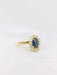 Bague Bague marguerite vintage or diamants saphir ovale 58 Facettes J164