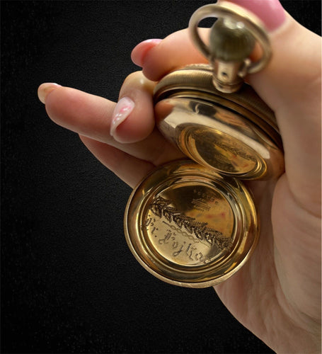 Montre Elgin National Watch Co. avec caisse Fahys Montauk n.1 58 Facettes