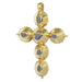 Pendentif Pendentif croix géorgienne des années 1780 avec diamants taille rose 58 Facettes 24275-0345