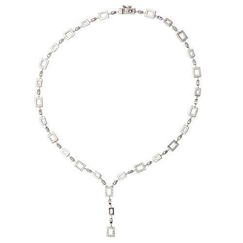 Collier Collier Or blanc Diamant 58 Facettes 3281584CN