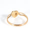 Bague 55 Bague victorienne antique en or jaune avec cœur et perles de rocaille 58 Facettes G14131