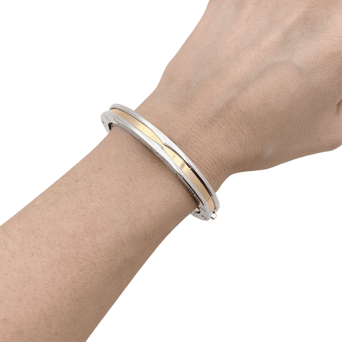 Bracelet Bulgari "BZero1" or, acier. 58 Facettes 34174