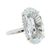 Bague 54.5 Bague Cocktail Or blanc Aigue-marine 58 Facettes 2912925CN