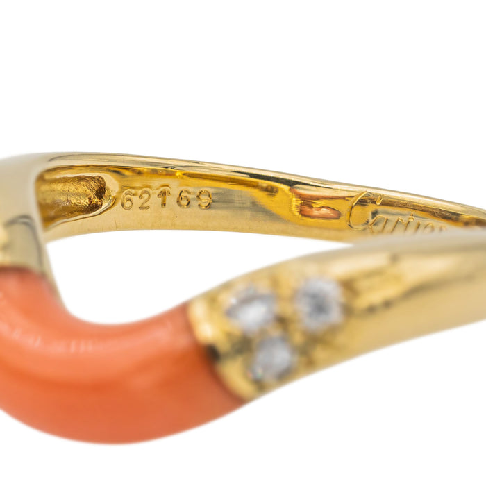 Cartier Bague Or jaune Corail