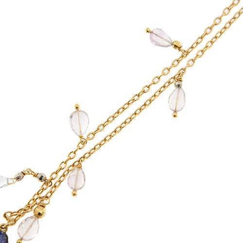 Collier Collier avec pendentif émaillé et pierres précieuses 58 Facettes 36200