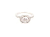 Ring 48 ring TIFFANY & CO ribbon white gold diamonds 0.88ct 58 Facettes 258788