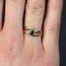 Bague 52 Bague saphir navette or jaune d'occasion 58 Facettes 21-675C