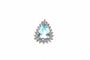 Pendentif vintage aigue-marine et diamants 58 Facettes 26538