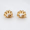 Boucles d'oreilles Boucles d'oreilles côtelées vintage Tiffany & Co. en or jaune 14 carats, style milieu du siècle, à clip. 58 Facettes G14150