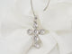 Collier collier croix en or blanc et diamants 58 Facettes 21080