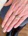 Bague 53 Bague Marguerite Saphir Jaune Diamants Or Gris 58 Facettes B365