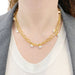Pomellato long necklace, "Capri", pink gold, white ceramic. 58 Facettes 33659