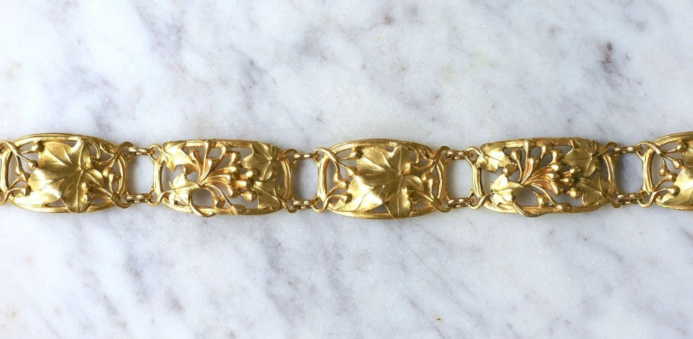 Bracelet Art Nouveau Arnould en Or Jaune