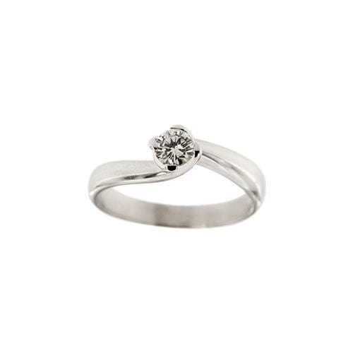 Bague solitaire avec diamant de 0,35 ct