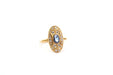 Bague 58 Bague vintage or saphir diamants 58 Facettes 26118