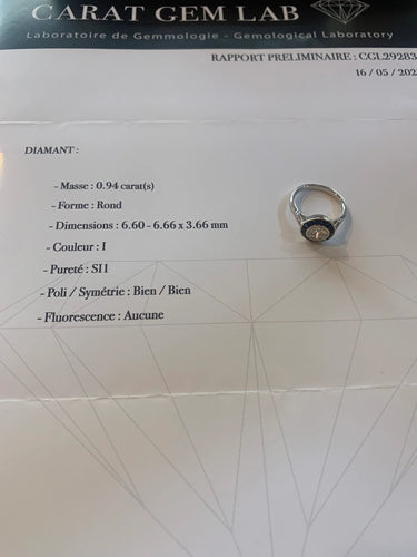 Bague 53 Bague Style Art Déco Diamants Saphirs Or Gris 58 Facettes BD189