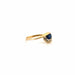 Ring 48 18 k Yellow Gold Sapphire & Diamond Ring 58 Facettes 41-GS34028-1