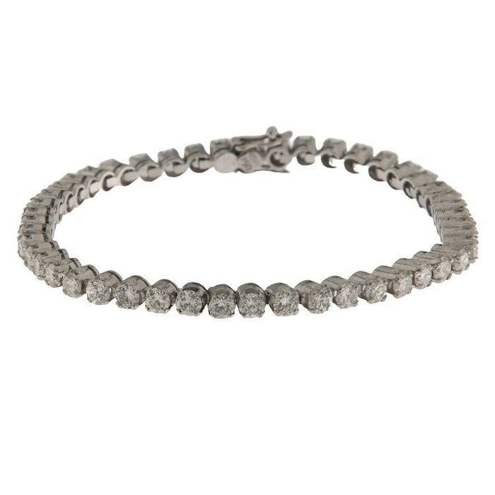 Bracelet Bracelet tennis en or blanc et diamants 58 Facettes G3579