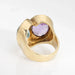 Ring 52 Vintage Owl Ring Amethyst Blue Topaz Diamond Yellow Gold 58 Facettes G13155
