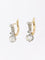 Boucles d'oreilles Dormeuses anciennes diamants coussin 0,5 carat 58 Facettes 1130.6