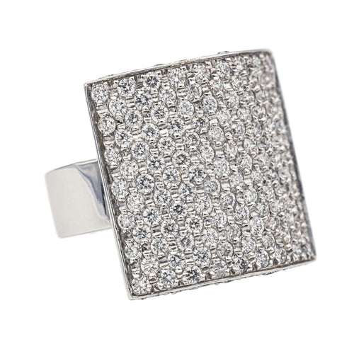 Bague 56 Bague Or blanc Diamant 58 Facettes 578262CD