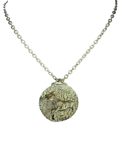 Pendentif Pendentif de forme arrondie en or jaune représentant un taureau 58 Facettes