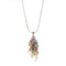 Collier Collier pendentif perle pierres de couleur et diamants 58 Facettes 30440