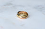 Bague 50 CARTIER - Bague Trinity 3 ors Modèle Classique 5 Diamants 58 Facettes