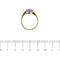 Anello oro giallo con ametista 58 Facettes 28153