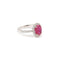 Bague 53 Bague rubis birmanie diamants or blanc (Certificat) 58 Facettes BRU52