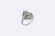 Bague 53 Bague vintage en platine et diamants 58 Facettes anl809