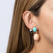 Boucles d'oreilles Tiffany & Co - Boucles d'oreilles Paloma Picasso en or jaune, corail et turquoise 58 Facettes G13710