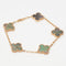 Bracelet Bracelet Van Cleef & Arpels Special Order Vintage Alhambra 5 motifs nacre grise en or rose 58 Facettes
