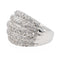 Bague 54 Bague Jonc Or blanc Diamant 58 Facettes 2841920CN