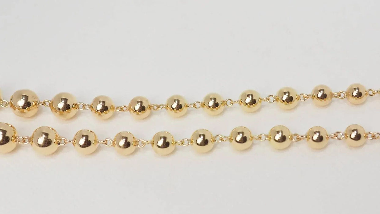 Collier Collier Marseillais Boules Or Jaune 58 Facettes F