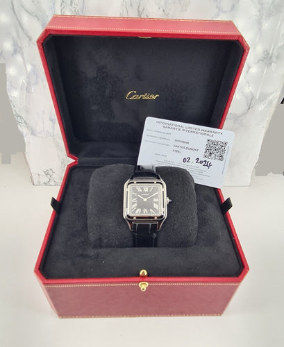 Montre CARTIER Santos Dumont "Emaillée" 58 Facettes WSSA0046