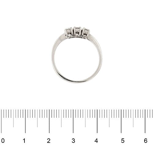 Bague 52 Bague trilogie avec diamants de 0,36 ct 58 Facettes 27536