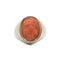 Bague Chevalière corail 58 Facettes REF2223