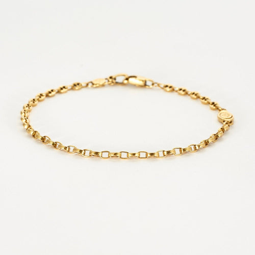 Bracelet Gourmette or jaune 58 Facettes LP155