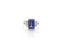 Bague 53 Bague saphir de 4,26cts et diamants 58 Facettes 26689-26823