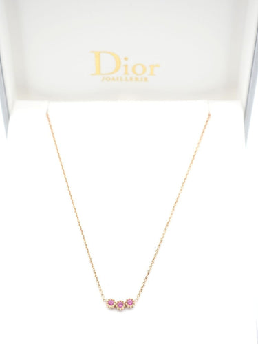 Collier Collier mimirose Dior Or rose 750 Rubis 58 Facettes