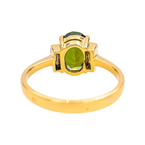 Bague 53 Bague Or jaune Tourmaline, Diamant 58 Facettes 4309977CN