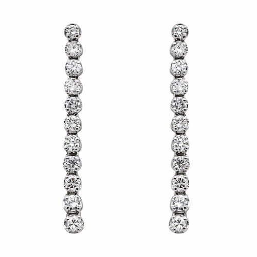 Boucles d'oreilles Boucles d'oreilles Or blanc Diamant 58 Facettes 4116422CN