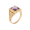Bague c1943 Bailey Banks Biddle Amethyst Ring Men's Sz 12 Vintage Fine Jewelry 58 Facettes G13599