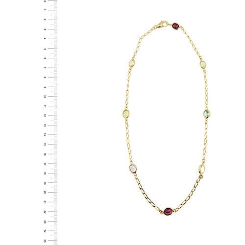 Collier Collier orné de pierres colorées 58 Facettes 36994