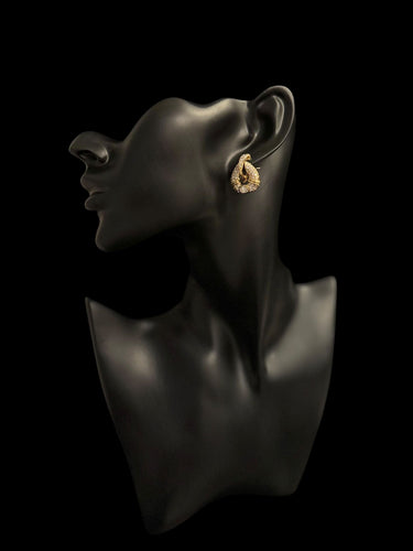 Boucles d'oreilles Boucles d'oreilles or jaune avec diamants naturels de 2,50 carats certifiés HRD 58 Facettes