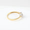 Bague bicolore en or jaune et blanc 18 carats et diamants de 0,25 carat