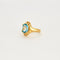 Bague 54 Bague aigue-marine 58 Facettes LP635